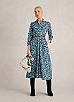 V-Neck Print Dress