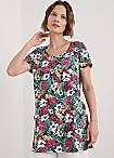 Zig-Zag Sleeveless Shift Dress
