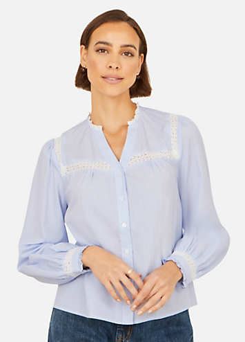 Embellished V-Neck T-Shirt