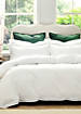 Faux Silk Stripe Eyelet Lined Curtains