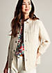 Ruffle Detailed Leather Jacket