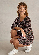 Satin Ruffle Dress